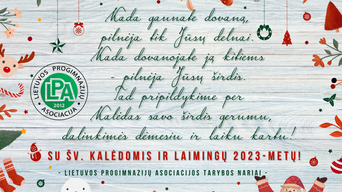 Su šv. Kalėdomis ir 2023-iaisiais naujaisiais metais!